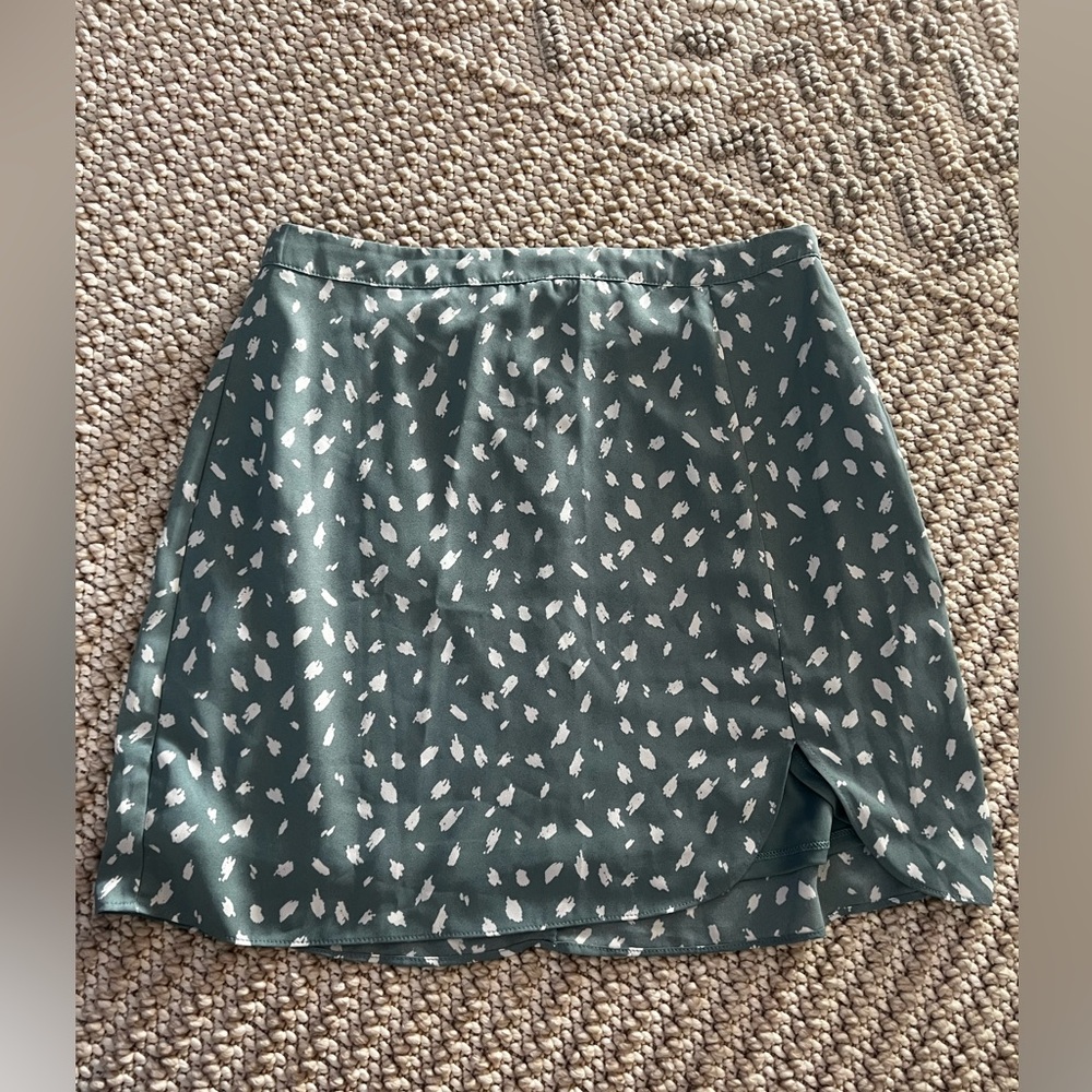 Lola Grace Teal and White Skirt